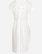 j&x Rochie Albă Cloș cu Legătură la Spate cu Finisaj Ajurat Floranella