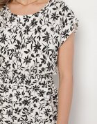 j&x Rochie Albă cu Bumbac și Model Floral Lumianisse