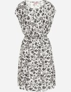j&x Rochie Albă cu Bumbac și Model Floral Lumianisse
