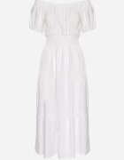 j&x Rochie Albă cu croi evazat cu decolteu barcă Miranea