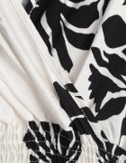 j&x Rochie Albă din viscoză cu croială evazată și decolteu petrecut Morgassa