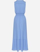 j&x Rochie Albastră cu croi cloș Fără mâneci cu decolteu petrecut Filoria