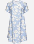 j&x Rochie albastră deschisă tip cutie din viscoză cu imprimeu floral Aranessa