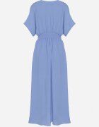 j&x Rochie Albastră din Bumbac cu Top Stil Liliac Filenia