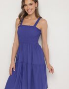 j&x Rochie Albastră Evazată cu bretele din viscoză Miravelia