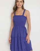 j&x Rochie Albastră Evazată cu bretele din viscoză Miravelia