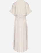 j&x Rochie bej cu bumbac și curea decorativă Lunistra