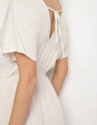 j&x Rochie Bej deschis cu in și viscoză decorată cu șnur Elliova