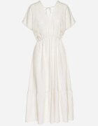 j&x Rochie Bej deschis cu in și viscoză decorată cu șnur Elliova