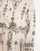 j&x Rochie bej deschis cu Model Boho dreaptă cu curea în talie Lisanea