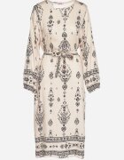 j&x Rochie bej deschis cu Model Boho dreaptă cu curea în talie Lisanea