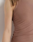 j&x Rochie Bej închis Reiată cu încrețituri Ursola