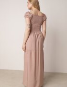 j&x Rochie Bej Viscoză Stil Spaniol Cu Top Încrețit Jenanira
