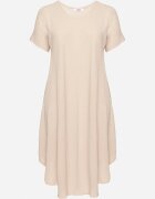 j&x Rochie bejă evazată din Bumbac Elzedia