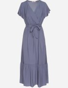 j&x Rochie Bleumarin din Viscoză cu decolteu petrecut cu centură Savorlisse