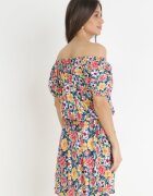 j&x Rochie Bleumarin-Galbenă Spaniolă cu elastic în talie Cedrinth