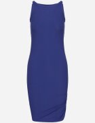 j&x Rochie Bleumarin Reiată cu Drapaje Ursola