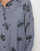 j&x Rochie bleumarin tip cămașă cu nasturi și mâneci reglabile Xatella
