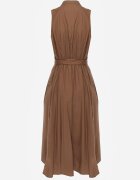 j&x Rochie-cămașă din bumbac decorată cu dungi Selantei Maro