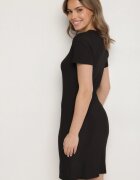 j&x Rochie Casual Neagră cu Bumbac Lumelisse