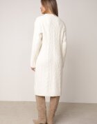 j&x Rochie clasică tricotată cu lână în relief împletit Smalt Bej deschis