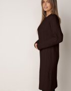 j&x Rochie clasică tricotată cu lână în relief împletit Smalt Maro