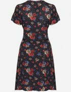 j&x Rochie Cloș Bleumarin-Roșie cu Model floral Lumilisse