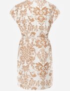 j&x Rochie cutie din vâscoză în stil Casual cu centură tip cravată Tepena Bej deschis