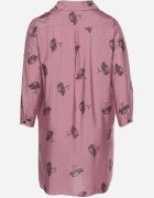 j&x Rochie de cămașă roz închisă cu nasturi și mâneci reglabile Xatella