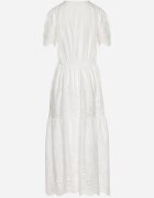 j&x Rochie din bumbac albă Boho cu croială evazată brodată Efrissea