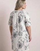 j&x Rochie din viscoză cu croială boxy și imprimeu floral Reninca Bleumarin cu alb
