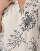 j&x Rochie din viscoză cu croială boxy și imprimeu floral Reninca Bleumarin cu alb