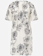 j&x Rochie din viscoză cu croială boxy și imprimeu floral Reninca Bleumarin cu alb