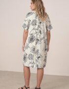 j&x Rochie din viscoză cu croială boxy și imprimeu floral Reninca Neagră cu alb