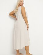 j&x Rochie Evazată Bej deschis din Bumbac Nairilo