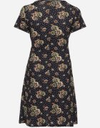 j&x Rochie Evazată Granatowo-Beżowa cu imprimeu floral Lumilisse