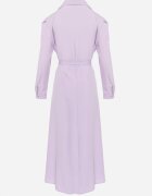 j&x Rochie evazată mov deschis Maxi cu bust tip cămașă și cordon Indiga