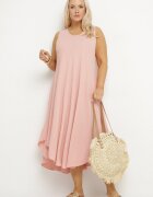 j&x Rochie Evazată Roz din Bumbac Nairilo