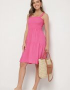 j&x Rochie Fucsia Evazată cu bretele din viscoză Miravelia