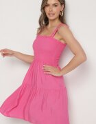 j&x Rochie Fucsia Evazată cu bretele din viscoză Miravelia