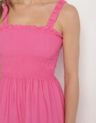 j&x Rochie Fucsia Evazată cu bretele din viscoză Miravelia