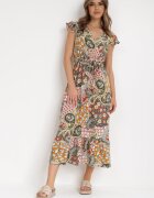 j&x Rochie Galbenă-Verde Ompheina