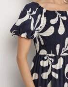 j&x Rochie Granat Evazată cu top elastic și mâneci bufante Orrivene