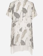 j&x Rochie Gri deschis cu flori cu căptușeală de bumbac Mailionis