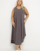 j&x Rochie Gri Evazată din Bumbac Nairilo