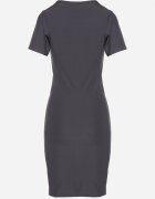 j&x Rochie Gri închis Casual din Bumbac Lumelisse