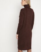 j&x Rochie Maro Tricotată din Bumbac cu Croială Dreaptă cu Guler Înalt Tesala