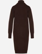 j&x Rochie Maro Tricotată din Bumbac cu Croială Dreaptă cu Guler Înalt Tesala