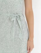 j&x Rochie Miętowa Maxi cu bretele subțiri cu volan cu flori Jessili