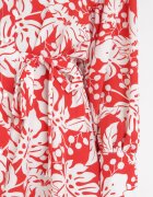 j&x Rochie Mini Roșie Tip Cămașă cu curea din material și manșete Late Fidonisa